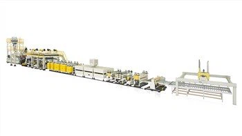 Garis Ekstrusi Panel Komposit Plastik Aluminium